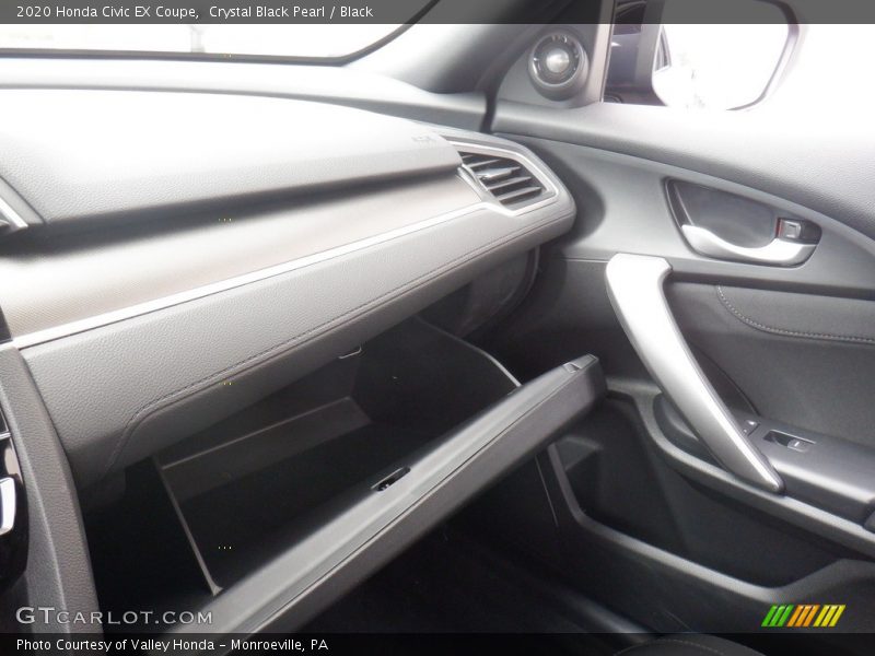Crystal Black Pearl / Black 2020 Honda Civic EX Coupe