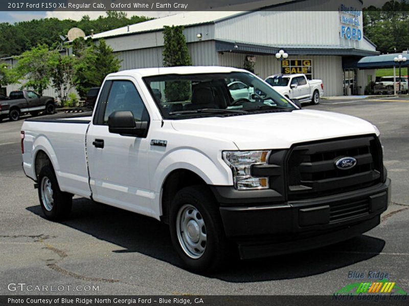 Oxford White / Earth Gray 2017 Ford F150 XL Regular Cab