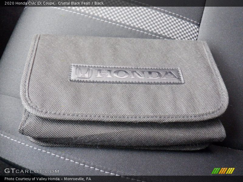 Crystal Black Pearl / Black 2020 Honda Civic EX Coupe
