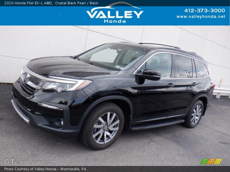 Crystal Black Pearl / Black 2020 Honda Pilot EX-L AWD