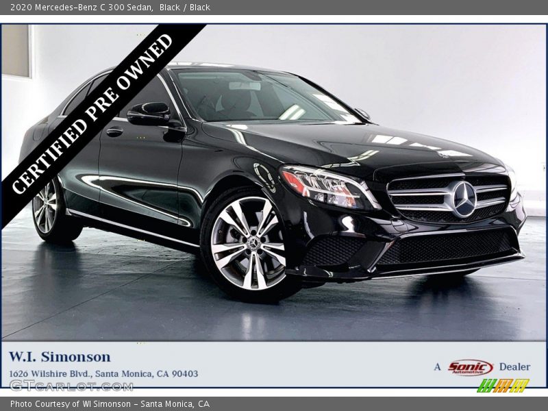 Black / Black 2020 Mercedes-Benz C 300 Sedan
