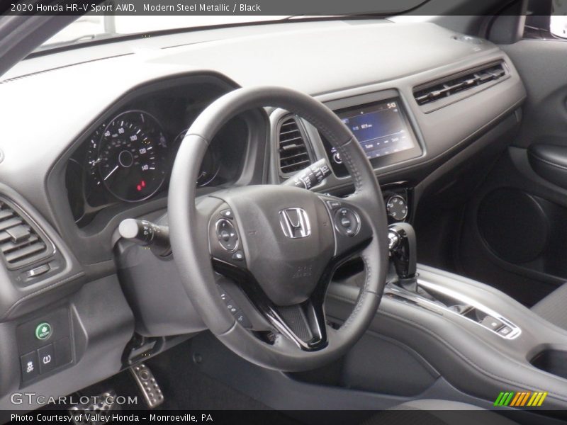 Modern Steel Metallic / Black 2020 Honda HR-V Sport AWD