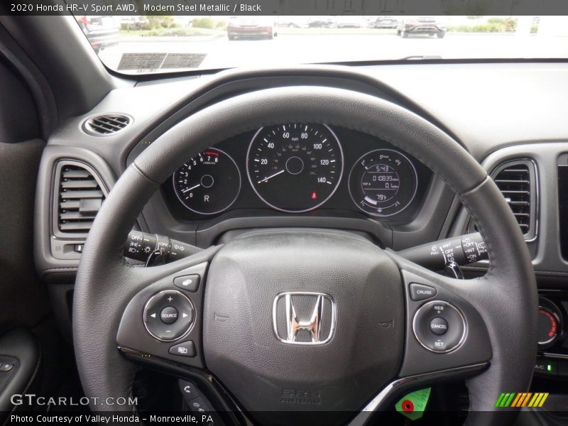 Modern Steel Metallic / Black 2020 Honda HR-V Sport AWD