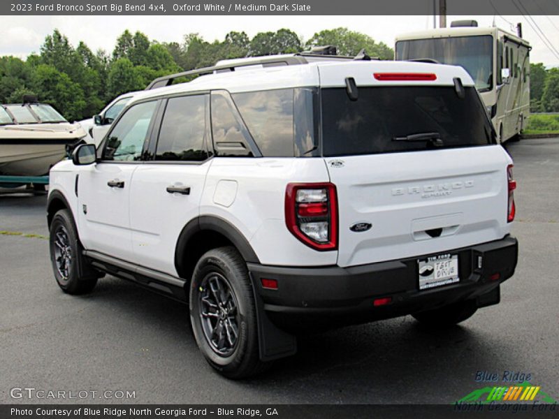 Oxford White / Medium Dark Slate 2023 Ford Bronco Sport Big Bend 4x4