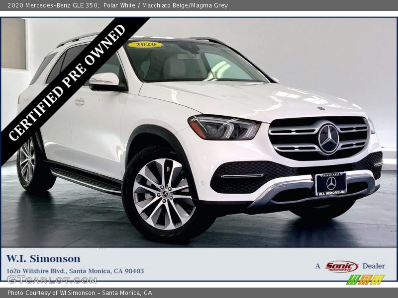 Polar White / Macchiato Beige/Magma Grey 2020 Mercedes-Benz GLE 350