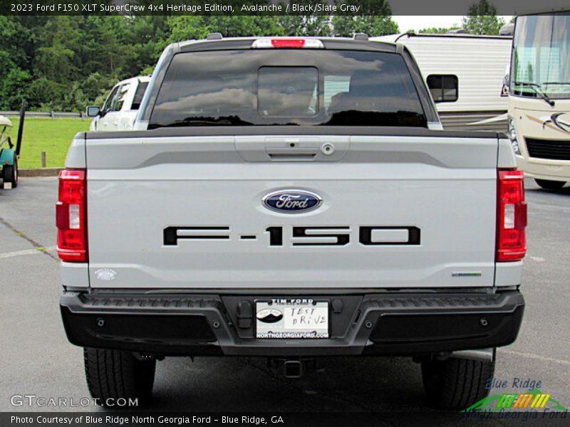 Avalanche / Black/Slate Gray 2023 Ford F150 XLT SuperCrew 4x4 Heritage Edition