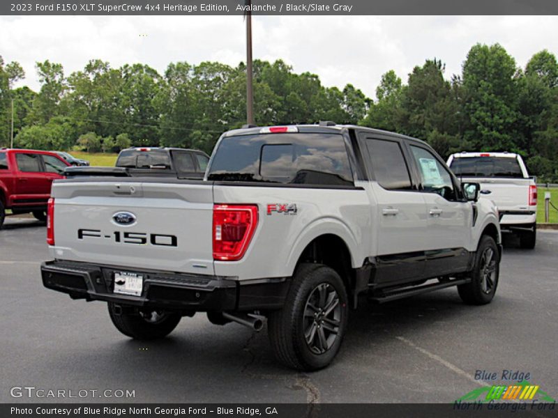 Avalanche / Black/Slate Gray 2023 Ford F150 XLT SuperCrew 4x4 Heritage Edition