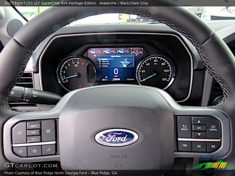 Avalanche / Black/Slate Gray 2023 Ford F150 XLT SuperCrew 4x4 Heritage Edition
