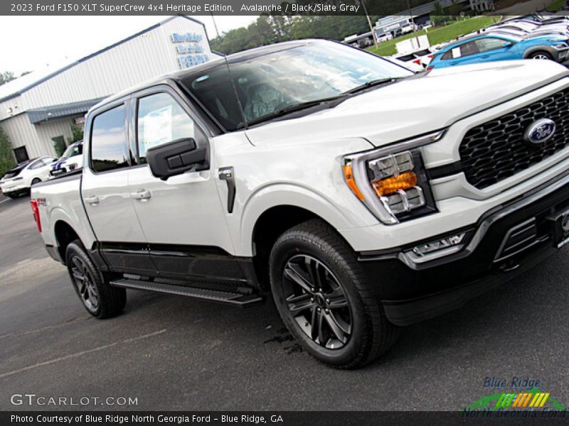 Avalanche / Black/Slate Gray 2023 Ford F150 XLT SuperCrew 4x4 Heritage Edition