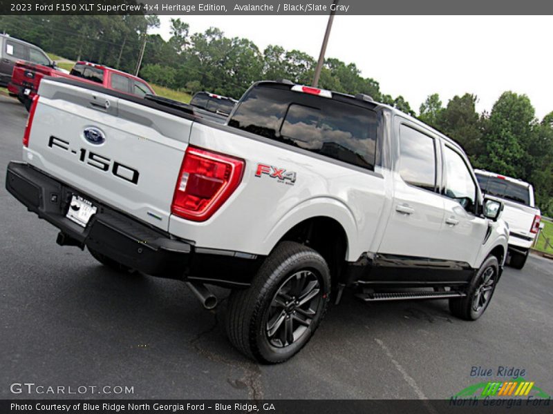Avalanche / Black/Slate Gray 2023 Ford F150 XLT SuperCrew 4x4 Heritage Edition