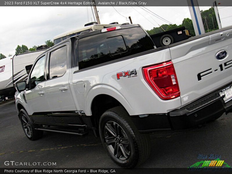 Avalanche / Black/Slate Gray 2023 Ford F150 XLT SuperCrew 4x4 Heritage Edition