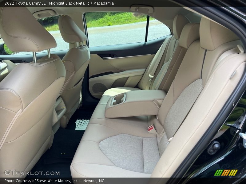 Rear Seat of 2022 Camry LE