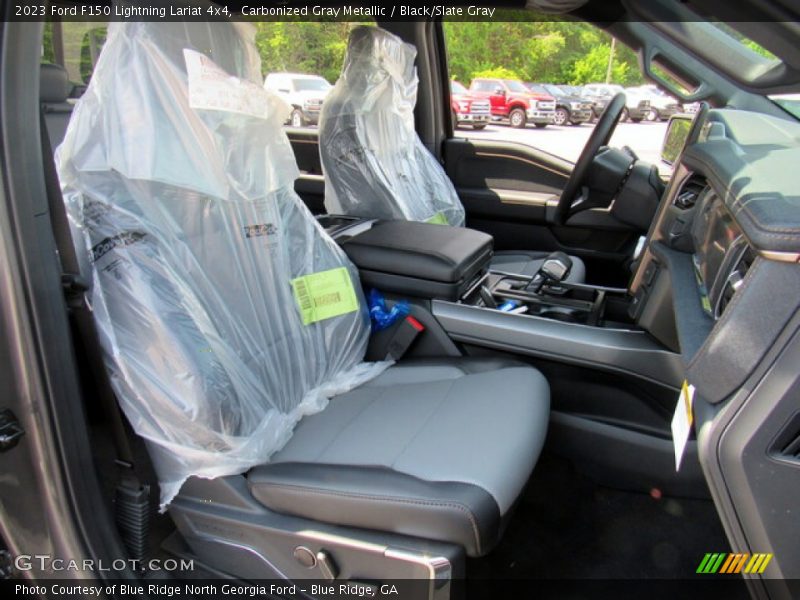 Carbonized Gray Metallic / Black/Slate Gray 2023 Ford F150 Lightning Lariat 4x4