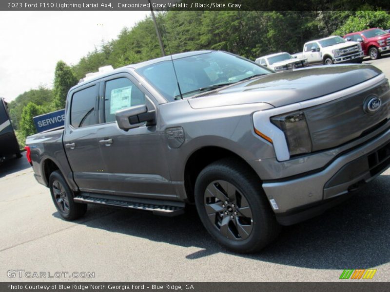 Carbonized Gray Metallic / Black/Slate Gray 2023 Ford F150 Lightning Lariat 4x4