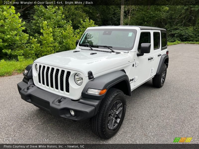 Bright White / Black 2024 Jeep Wrangler 4-Door Sport S 4x4