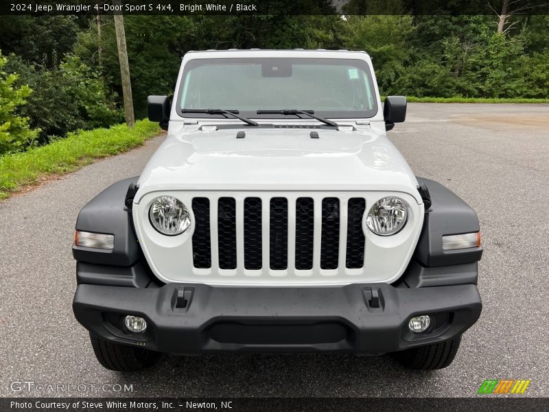 Bright White / Black 2024 Jeep Wrangler 4-Door Sport S 4x4