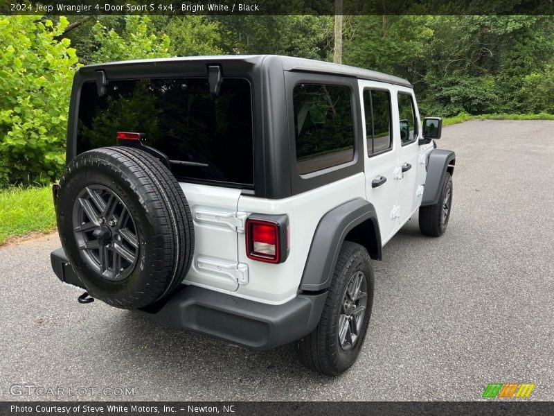 Bright White / Black 2024 Jeep Wrangler 4-Door Sport S 4x4