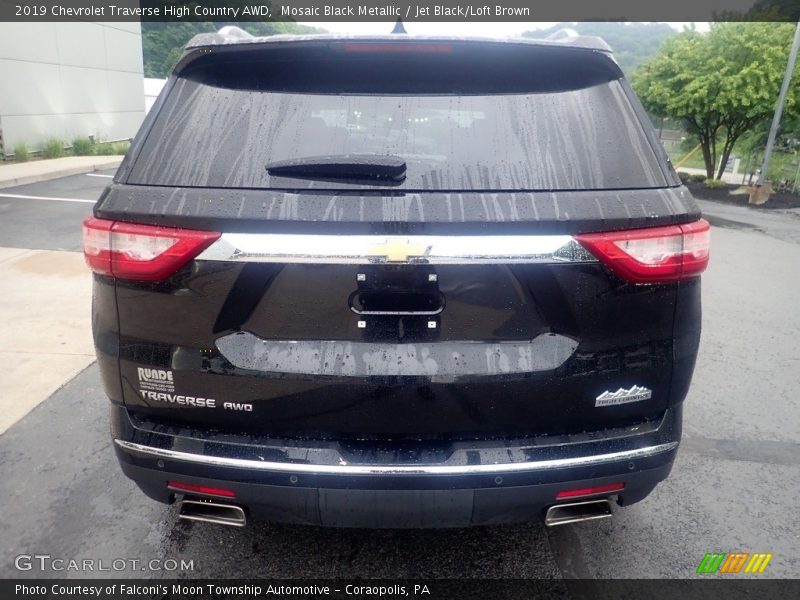 Mosaic Black Metallic / Jet Black/Loft Brown 2019 Chevrolet Traverse High Country AWD