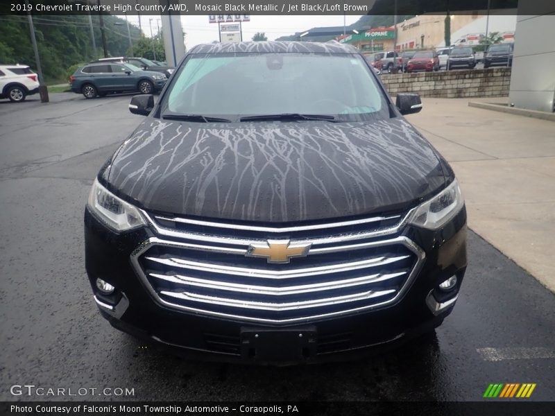 Mosaic Black Metallic / Jet Black/Loft Brown 2019 Chevrolet Traverse High Country AWD