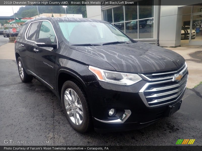 Mosaic Black Metallic / Jet Black/Loft Brown 2019 Chevrolet Traverse High Country AWD
