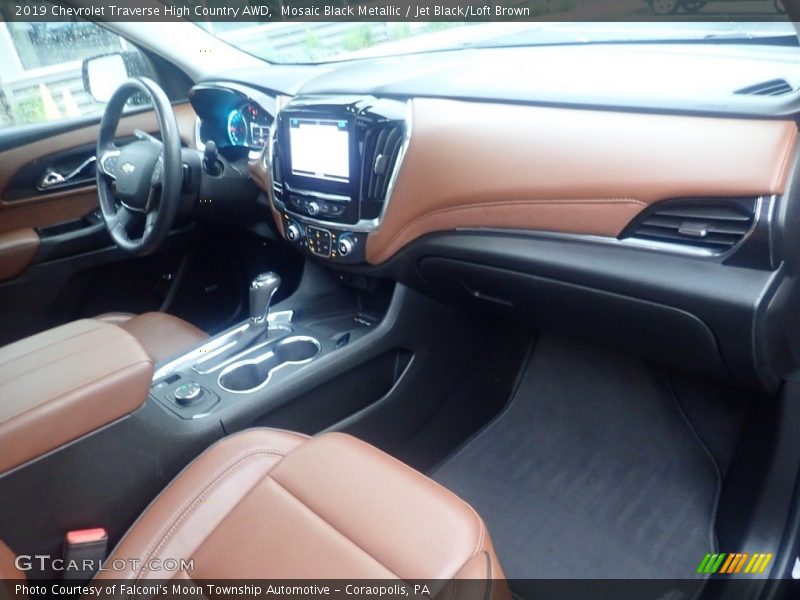 Dashboard of 2019 Traverse High Country AWD