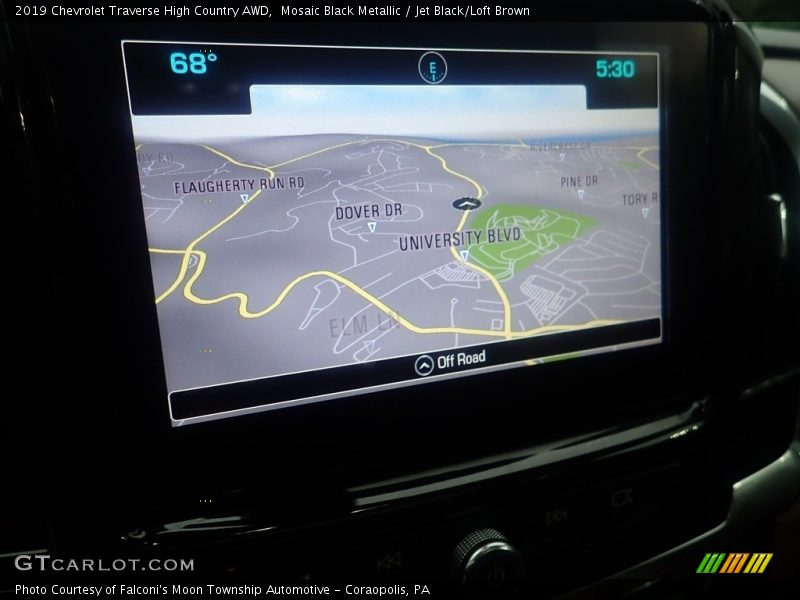 Navigation of 2019 Traverse High Country AWD