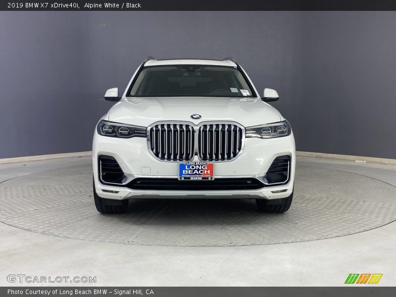 Alpine White / Black 2019 BMW X7 xDrive40i