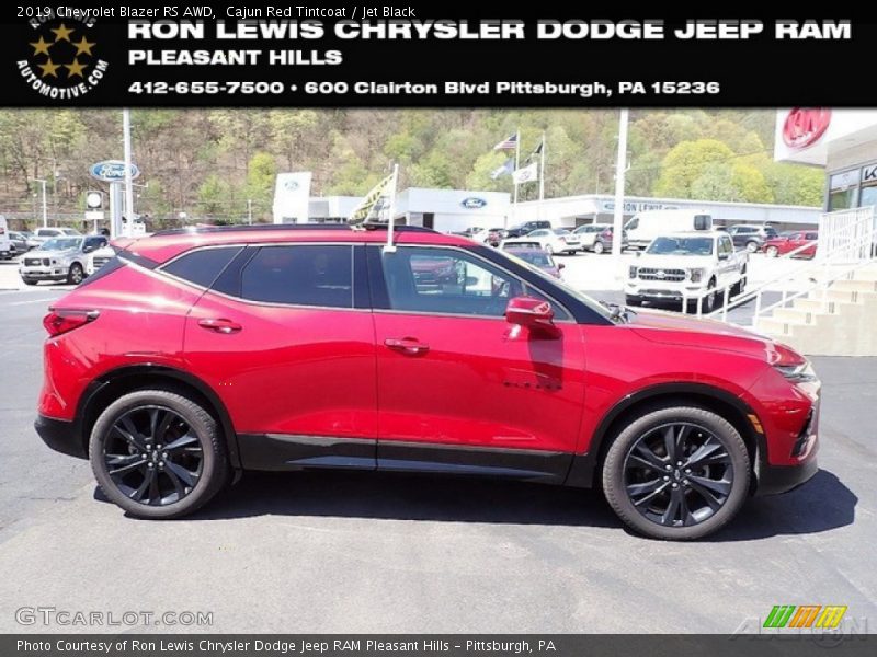 Cajun Red Tintcoat / Jet Black 2019 Chevrolet Blazer RS AWD