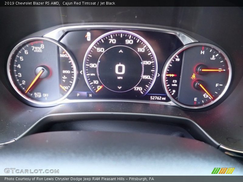 Cajun Red Tintcoat / Jet Black 2019 Chevrolet Blazer RS AWD