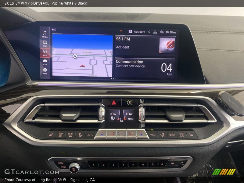 Alpine White / Black 2019 BMW X7 xDrive40i