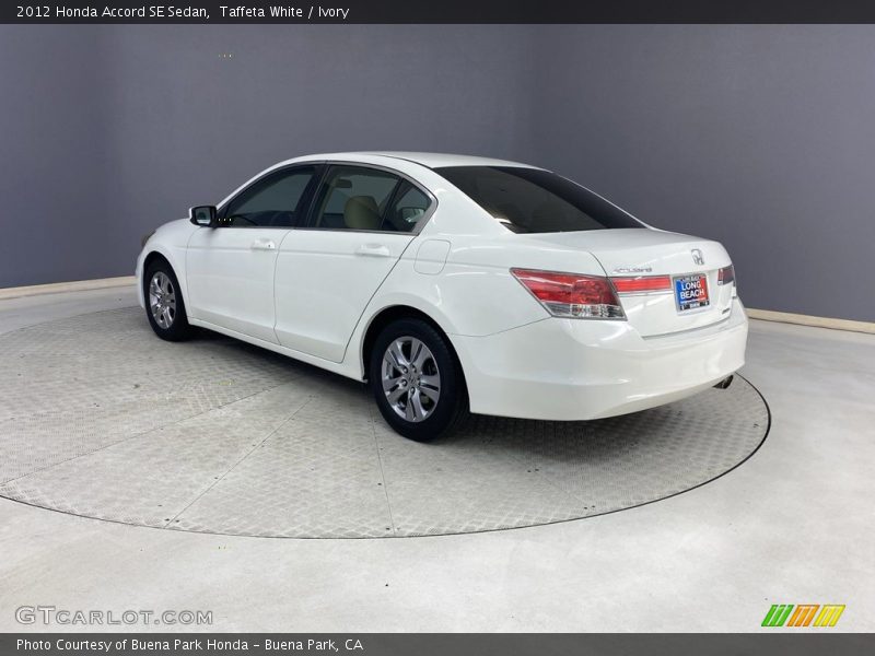 Taffeta White / Ivory 2012 Honda Accord SE Sedan