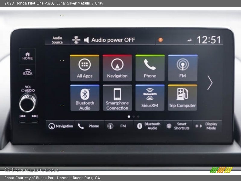 Lunar Silver Metallic / Gray 2023 Honda Pilot Elite AWD