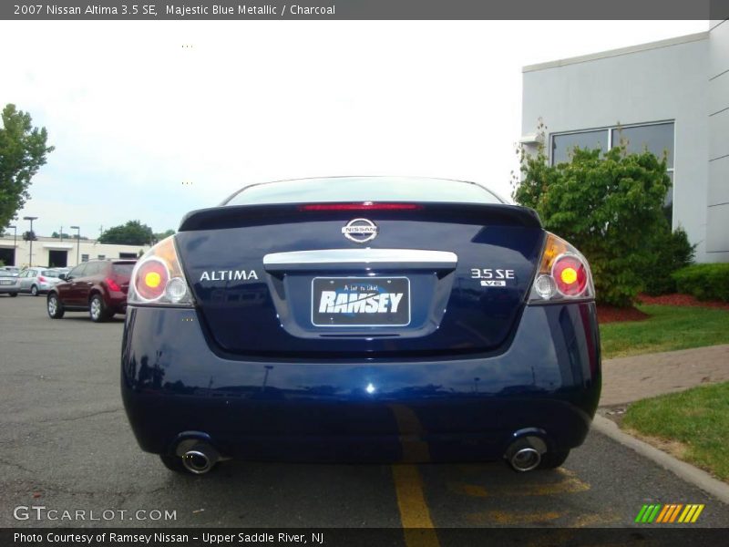 Majestic Blue Metallic / Charcoal 2007 Nissan Altima 3.5 SE
