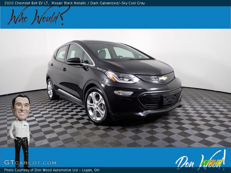 Mosaic Black Metallic / Dark Galvanized/­Sky Cool Gray 2020 Chevrolet Bolt EV LT
