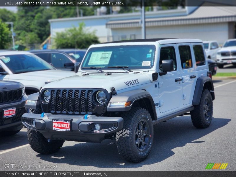 Bright White / Black 2023 Jeep Wrangler Unlimited Willys 4XE Hybrid