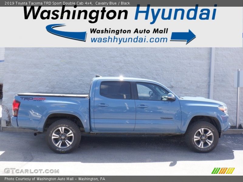 Cavalry Blue / Black 2019 Toyota Tacoma TRD Sport Double Cab 4x4