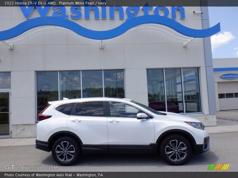Platinum White Pearl / Ivory 2022 Honda CR-V EX-L AWD