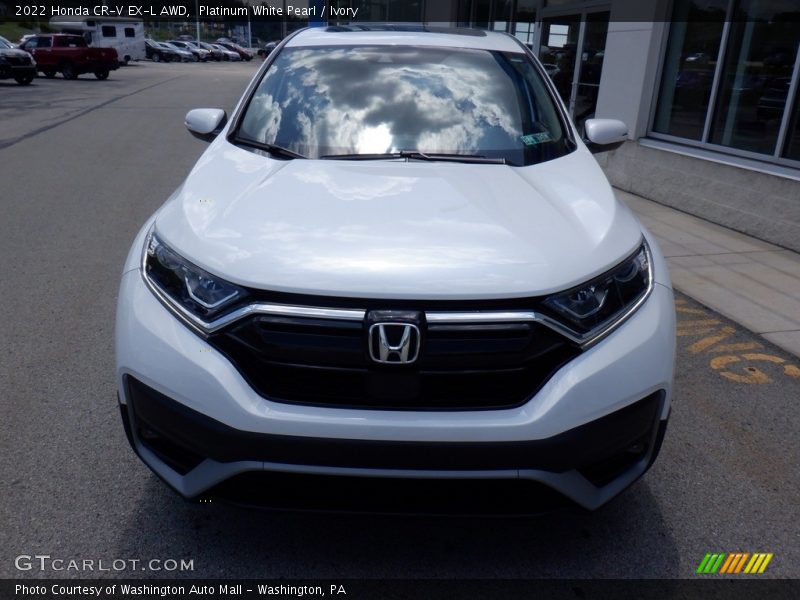 Platinum White Pearl / Ivory 2022 Honda CR-V EX-L AWD