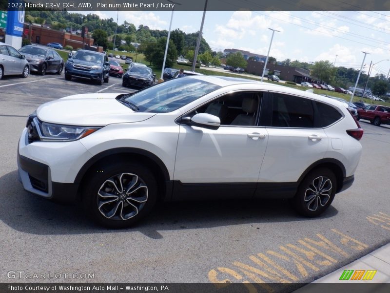 Platinum White Pearl / Ivory 2022 Honda CR-V EX-L AWD