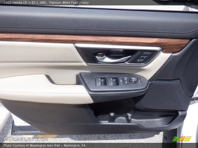 Platinum White Pearl / Ivory 2022 Honda CR-V EX-L AWD