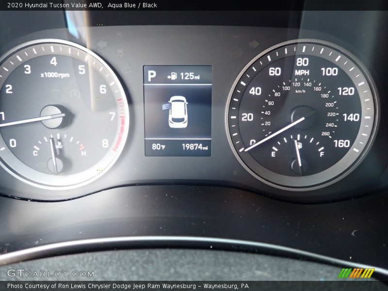 Aqua Blue / Black 2020 Hyundai Tucson Value AWD