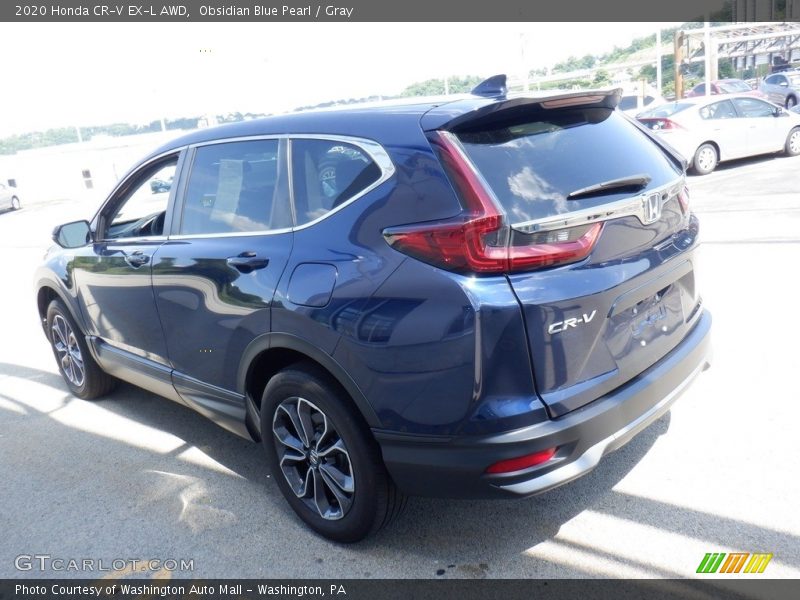 Obsidian Blue Pearl / Gray 2020 Honda CR-V EX-L AWD