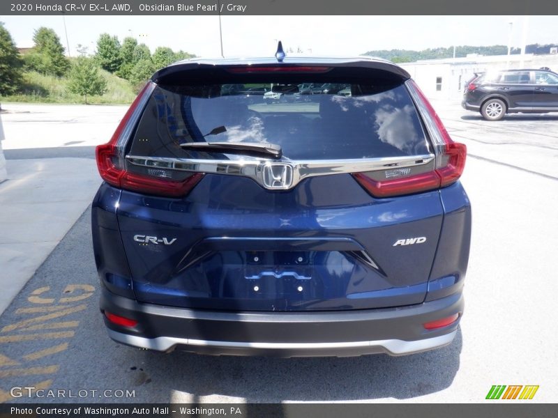 Obsidian Blue Pearl / Gray 2020 Honda CR-V EX-L AWD