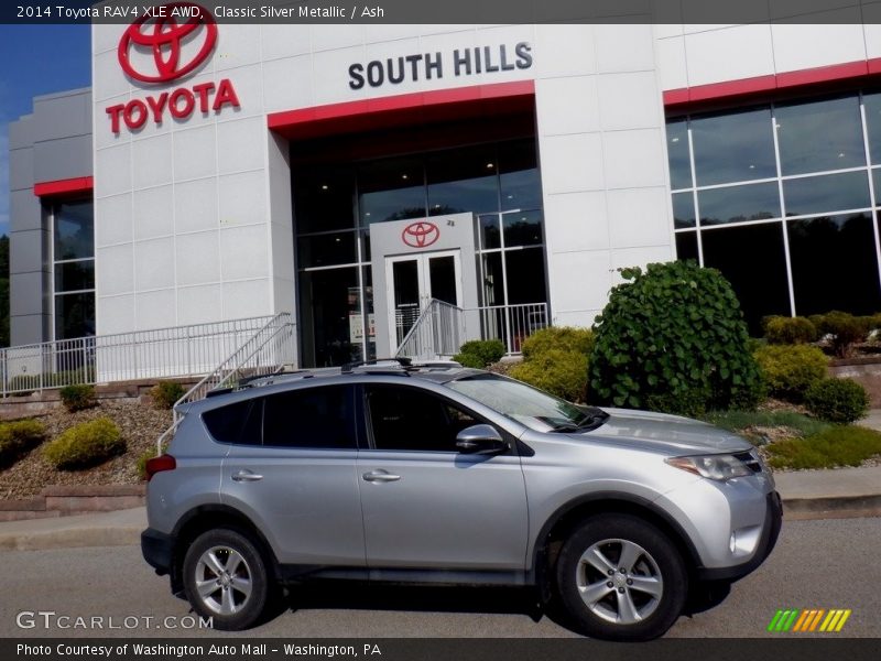 Classic Silver Metallic / Ash 2014 Toyota RAV4 XLE AWD