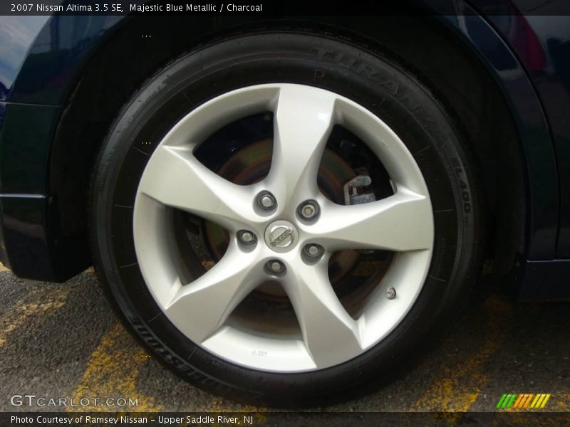 Majestic Blue Metallic / Charcoal 2007 Nissan Altima 3.5 SE