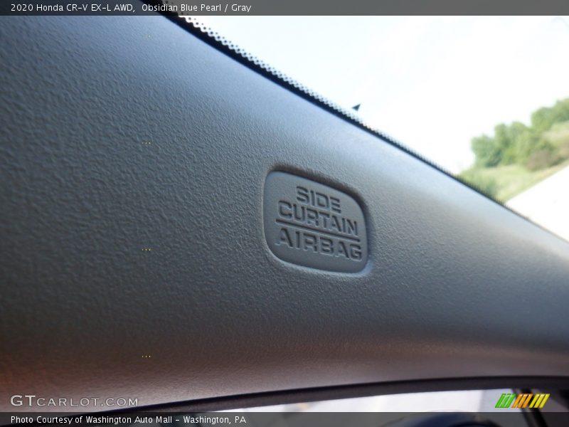 Obsidian Blue Pearl / Gray 2020 Honda CR-V EX-L AWD