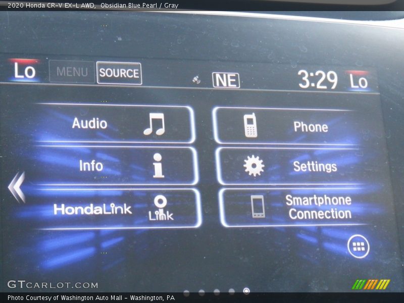 Obsidian Blue Pearl / Gray 2020 Honda CR-V EX-L AWD