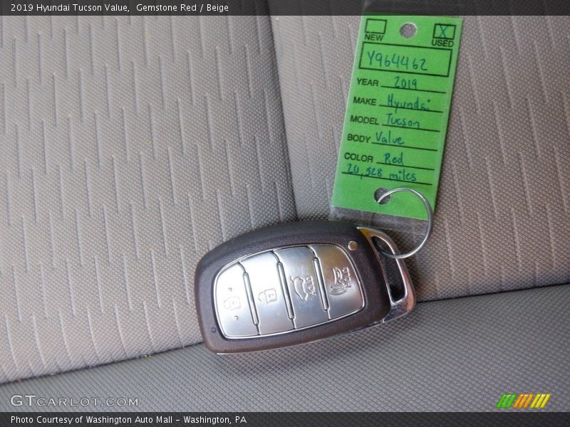 Keys of 2019 Tucson Value