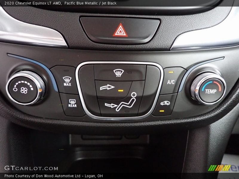 Pacific Blue Metallic / Jet Black 2020 Chevrolet Equinox LT AWD