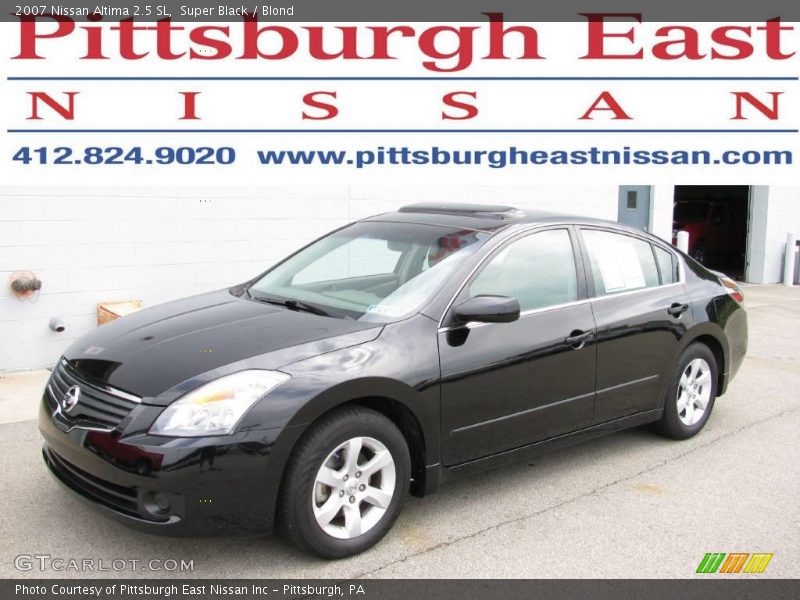 Super Black / Blond 2007 Nissan Altima 2.5 SL